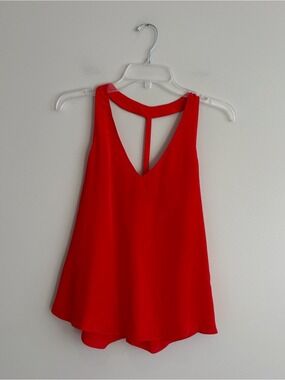 Rory Beca Red Y2K Tank Top Size XS